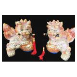TWO (2) Satsuma Sytle Foot Dogs, 9"x9"