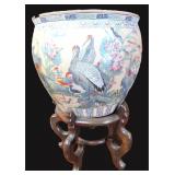 15"x16" Chinese Peacock Planter with stand