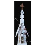 Church Style Bird House with Glass Door Knob