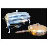 Chafing Dish and Copper Double Boiler