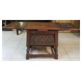 Kittnger Bench/Table Draw Leaf. 20"x22"x14"