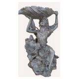 17"x27" Resin Garden Fairy Bird Feeder