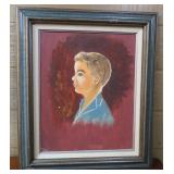 Young Boy Portrait on Board, 26"x22"