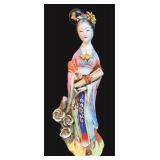 Vintage Chinese Porcelain Wacau Geisha 16"H