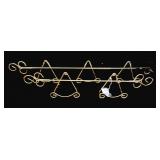 TWO (2) Metal Plate Racks, 28" & 42"