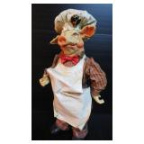 Resin Pig Chef 12"H