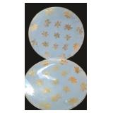 TWO (2) Vintage Mikasa Holiday Serving Platters