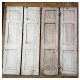 Lot of Four Wood Shutters