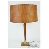 Wood and Brass Lamp