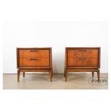 Pair of American Walnut End Tables