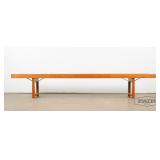 Extra long teak bench Korbo by Bruksbo Norway