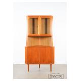 Danish teak corner cabinet