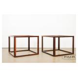 Rosewood Kai Kristiansen Glass Cube Tables