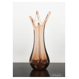 Brown Art Glass Vase