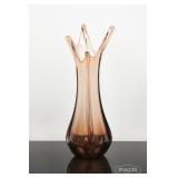 Brown Art Glass Vase