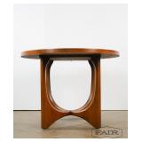 Round walnut side table - Pearsall Style