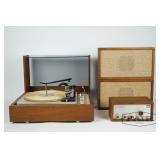 KLH Record Player, Transistor and Speakers