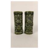 Pair of laughing tiki mugs