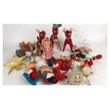 Vintage Christmas elves, deer and more