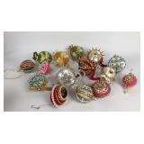Lot of handmade sequin and beaded ornaments