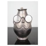Pottery Mug of Man with Glasses