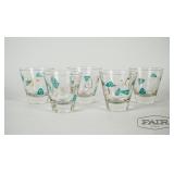 Set of atomic era glasses