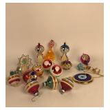 Glass Christmas ornaments- indents and shiny brite