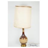 Ceramic and Brass Lamp