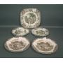 Lot of Five Johnson Bros. Plates