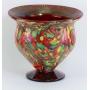 Scarce Signed "Dave Fetty"  Ruby/Red Mosaic Vase