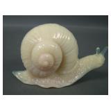 Fenton Glossy Burmese Snail Figurine