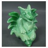 Fenton Chameleon Green Dragon Figurine