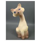 Fenton Siamese Alley Cat with Blue Eyes