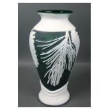 Fenton/Kelsey Murphy Sand Carved Pinecone Vase