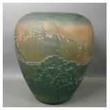 Large Kelsey/Pilgrim Sand Carved Vase