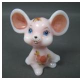 Fenton/ Wagner Hand Painted Rosalene Mouse