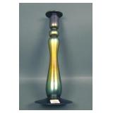 Imperial Clear Glass/ Rainbow Lustre Candlestick