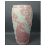 Fenton/ Kelsey "Spring" Lotus Mist Burmese Vase