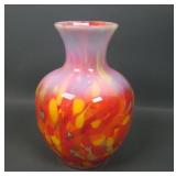 Fenton /Dave Fetty Myriad Mist Mosaic Vase