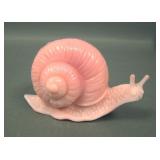 Fenton Pink Rosalene Snail Figurine