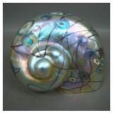 Carl Radke Art Glass Gold Murrini Shell
