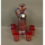 Red HOACGA 7 Pc Whiskey Set