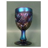 Imperial Elec. Purple Diamond Sunburst Goblet