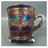 Fenton Elec. Blue Large Orange Tree Mug