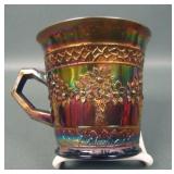 Fenton Elec Blue Orange Tree Standard Size Mug