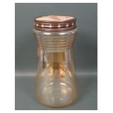 Vintage Marigold "Folgers" Coffee Jar & Lid