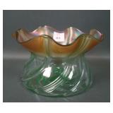 Stevens & William Victorian Swirled Art Glass Vase