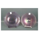 Two Fenton Wisteria Plates