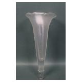 Diamond Pearl White Cupped Car Vase