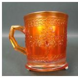 Fenton Dark Marigold Large Orange Tree Shaving Mug
